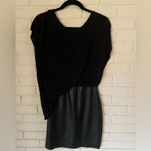 Bailey 44 Black Leather Combo Dress
